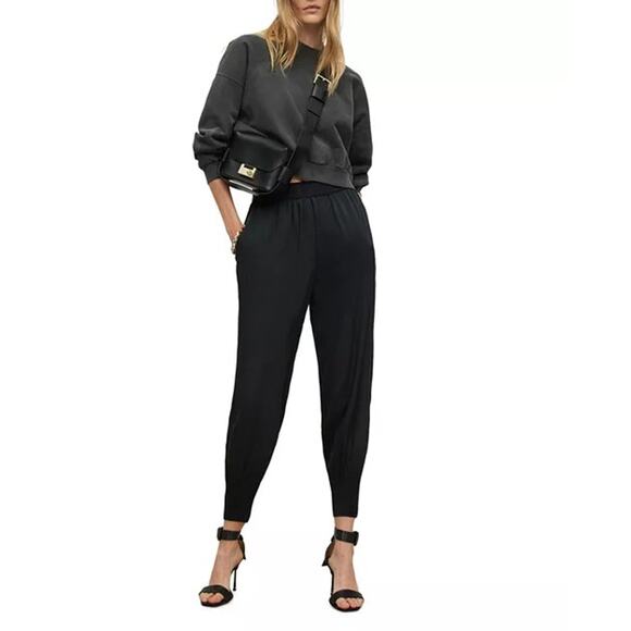 ALLSAINTS Nala Pull On Tapered Jogger Trousers Sz 2 - Picture 4 of 9